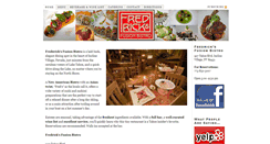 Desktop Screenshot of fredricksbistro.com